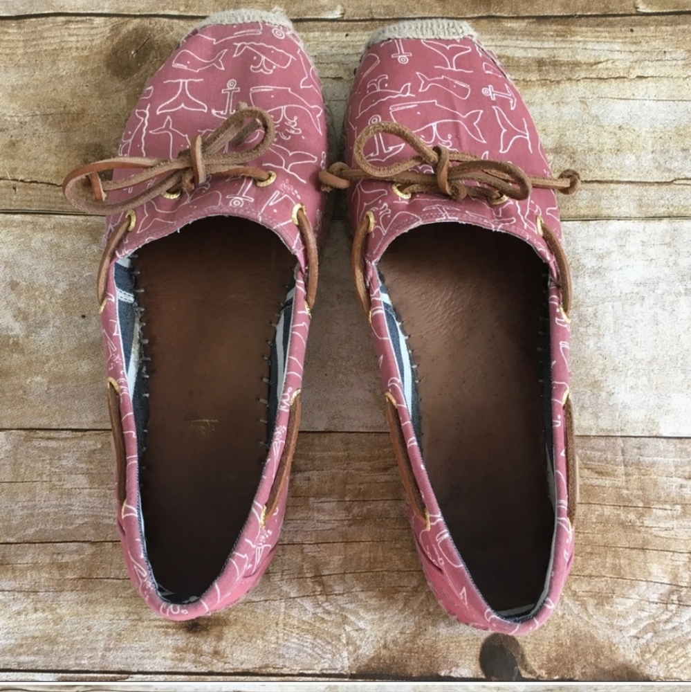 Sperry Topsider canvas whale boat shoes 8.5